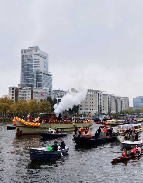 Sinterklaas Intocht Bekijken Stoomboot Amsterdam Rondvaart