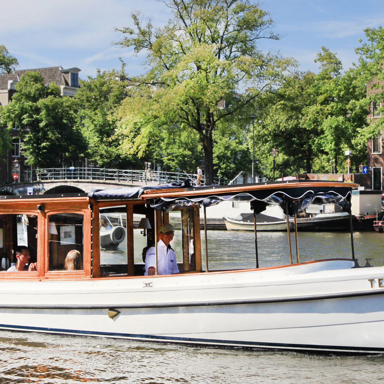 Luxury saloonboat Amsterdam