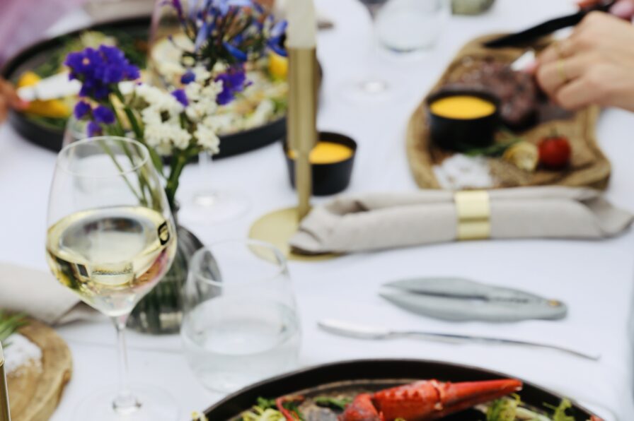 Diner a la carte Black & Blue catering