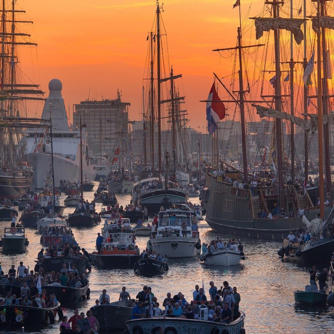 Privé boot tijdens SAIL 2025 Amsterdam